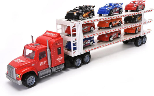Truck with 9PCS Racing Cars Little Kid 5-6 years - 