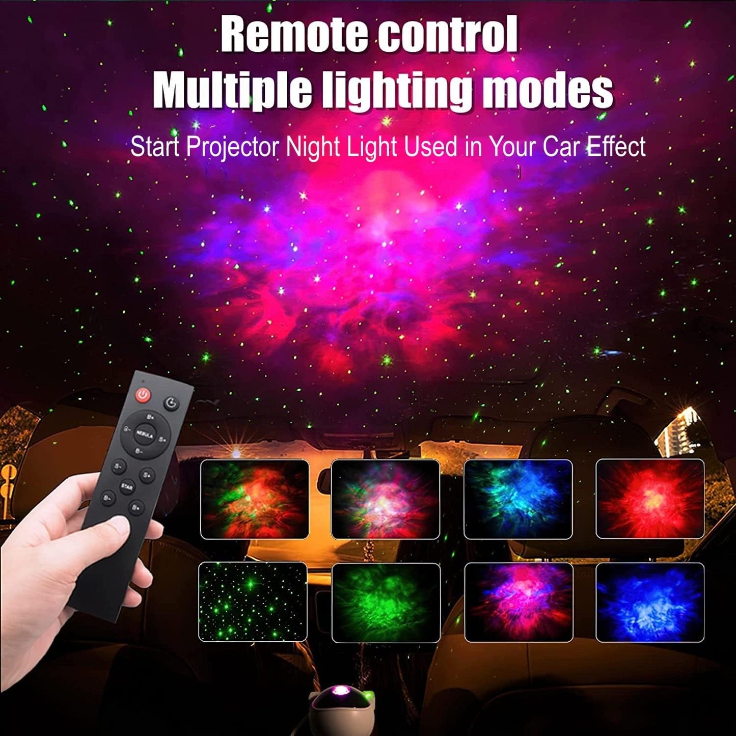  Star Projector Night Light with Timer, Remote Control and 360°Adjustable Design, Astronaut Nebula Galaxy Night Light Projector for Children Adults...