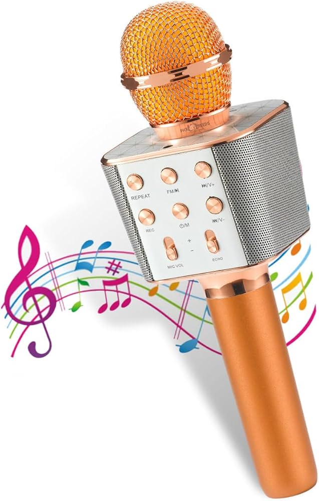 Microphone for Singing, Wireless Bluetooth Karaoke Microphone for Adults, Portable Handheld Karaoke Machine, Toys for Boys and Girls Gift for Birthday Party 