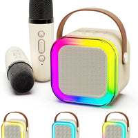 Portable Bluetooth Speaker with 2 Wireless Microphone for Adult Kids/Toddler Boys Girls outdoor fun Toys..