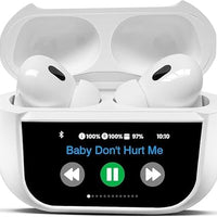 Wisme WT5 Earbuds featuring touch-sensitive controls, wireless Bluetooth technology, and a sleek AirPods-style design