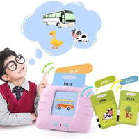 Card Gallery Preschool Learning Toys Early Educational Intelligent Electric Kids Language Card Reader Words Reading Learning Words Study Toys Game for Kids...