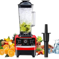 Commercial Grade 4500W Blender Silver Crust 2-in-1 Juicer Mixer Multifunctional Smoothie Maker Grinder Stainless Steel Blades Dishwasher Safe High-Powered Performance Heavy Duty Kitchen Blender