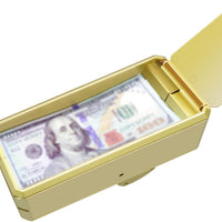 Gold Money Guns Shooter, Super Money Gun Make it Rain Toy Gun, Handheld Spary Cash Gun for Game Movies Party Supplies(Golden)