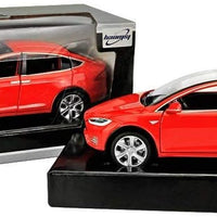 Diecast model cars tesla toy cars mode toy car with sound &amp; light
