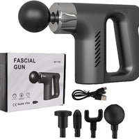 Fascial Gun Muscle Massager Deep Tissue Percussion Massager Body Relax Pain Relief Electric Therapy Gun for Fitness Relaxer