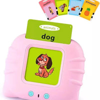 Card Gallery Preschool Learning Toys Early Educational Intelligent Electric Kids Language Card Reader Words Reading Learning Words Study Toys Game for Kids...