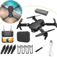 E88 Pro Drone with 4K HD Dual Camera/WiFi FPV, Foldable RC Quadcopter, Auto Hover, Altitude Hold, Headless Mode, App Control,