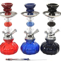Small Hookah Set, Portable Hookah with Accessories Mini Pumpkin Hookah Kit With Silicone Hose Complete Set Shisha for Home Cars and Parties