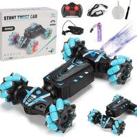 Stunt Car, 4WD 2.4GHz Remote Control Gesture Sensor Toy Cars, 360° Rotating Off Road Vehicle with Lights, Toy Cars for kids