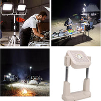 Solar Work Lights, Solar Powered Work Lights, Rechargeable Work Light for Outdoor Camping, 10000LM High Brightness, Adjustable Height
