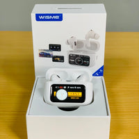 Wisme WT5 Earbuds featuring touch-sensitive controls, wireless Bluetooth technology, and a sleek AirPods-style design