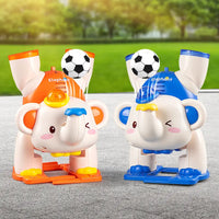 Children's electric light music handstand walking cartoon baby elephant fun floating blown ball baby practice montessoni toys