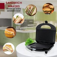 Sandwich Maker , Non-stick Plates, Perfect Sealing, 2 Sandwiches, BPA Free, Stainless Steel/Plastic, Safety lock for the plates,