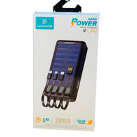 20000mAh Power Bank, Solar Powered Portable Charger with Wireless Charging, USB-C Power Delivery Port, QC 3.0 Port, 5V/3A USB Ports, IP66 Protection and LED